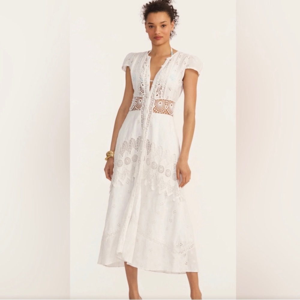 NWT | LoveShackFancy | Tussan Dress | white | sz 2